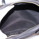 Christian Dior Trotter Canvas Hand Bag Black Gold Auth bs36954-18