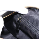 Christian Dior Trotter Canvas Hand Bag Black Gold Auth bs36954-21