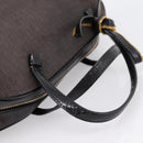 Christian Dior Trotter Canvas Hand Bag Black Gold Auth bs36954-7
