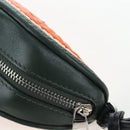 LOEWE Coin Purse Raffia Paula's Visa Collection Orange Auth bs36956M-14