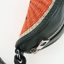 LOEWE Coin Purse Raffia Paula's Visa Collection Orange Auth bs36956M-15