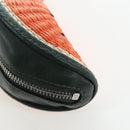 LOEWE Coin Purse Raffia Paula's Visa Collection Orange Auth bs36956M-16