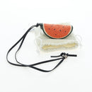 LOEWE Coin Purse Raffia Paula's Visa Collection Orange Auth bs36956M-12