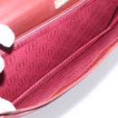 CARTIER Must Line Business Bag Leather Bordeaux Gold Auth bs36958-11