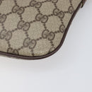 GUCCI GG Supreme Web Sherry Line Bag PVC Beige Gold 904 02 047 Auth bs36959-16