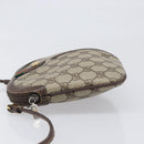 GUCCI GG Supreme Web Sherry Line Bag PVC Beige Gold 904 02 047 Auth bs36959-4