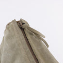 PRADA Shoulder Bag Suede Beige Auth bs36960-19