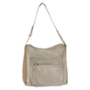 PRADA Shoulder Bag Suede Beige Auth bs36960-13