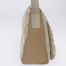 PRADA Shoulder Bag Suede Beige Auth bs36960-4