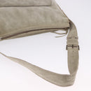PRADA Shoulder Bag Suede Beige Auth bs36960-7
