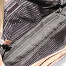 PRADA Shoulder Bag Nylon Khaki Silver Auth bs36961-19