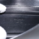 SAINT LAURENT Shoulder Bag Leather Black Gold Auth bs36963-19