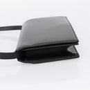 SAINT LAURENT Shoulder Bag Leather Black Gold Auth bs36963-3