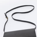 SAINT LAURENT Shoulder Bag Leather Black Gold Auth bs36963-14