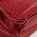 Miu Miu Shoulder Bag Leather Red Gold Auth bs36964V-15