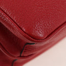Miu Miu Shoulder Bag Leather Red Gold Auth bs36964V-17