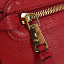 Miu Miu Shoulder Bag Leather Red Gold Auth bs36964V-21