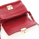 Miu Miu Shoulder Bag Leather Red Gold Auth bs36964V-24