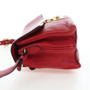 Miu Miu Shoulder Bag Leather Red Gold Auth bs36964V-3