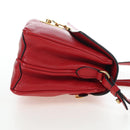 Miu Miu Shoulder Bag Leather Red Gold Auth bs36964V-4