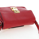 Miu Miu Shoulder Bag Leather Red Gold Auth bs36964V-6