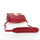 Miu Miu Shoulder Bag Leather Red Gold Auth bs36964V-7
