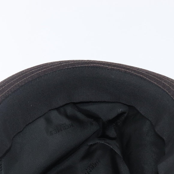 HERMES Bucket Hat Wool Black Auth bs36965