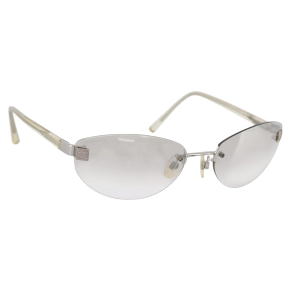 CHANEL Sunglasses plastic Clear CC Auth bs36969