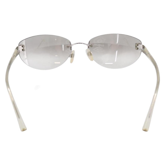 CHANEL Sunglasses plastic Clear CC Auth bs36969