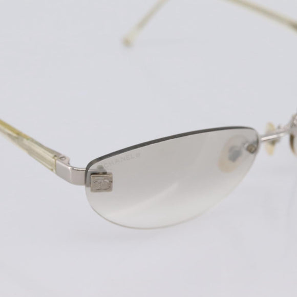 CHANEL Sunglasses plastic Clear CC Auth bs36969