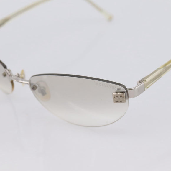 CHANEL Sunglasses plastic Clear CC Auth bs36969