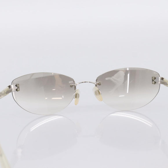 CHANEL Sunglasses plastic Clear CC Auth bs36969