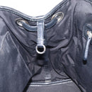Christian Dior Canage Hand Bag Coated Canvas Black Silver Auth bs36970-19