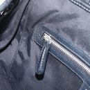 Christian Dior Canage Hand Bag Coated Canvas Black Silver Auth bs36970-20
