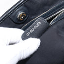 Christian Dior Canage Hand Bag Coated Canvas Black Silver Auth bs36970-22