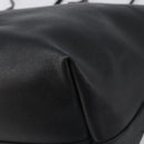 FENDI Tote Bag Leather Black Silver Auth bs36971-16