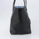 FENDI Tote Bag Leather Black Silver Auth bs36971-4
