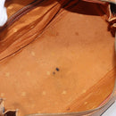 MCM Vicetos Logogram Hand Bag PVC Leather Brown Gold Auth bs36972-11