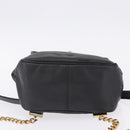 CHANEL Backpack Caviar Skin Black Gold CC Auth bs36973-11