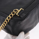 CHANEL Backpack Caviar Skin Black Gold CC Auth bs36973-14