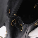 CHANEL Backpack Caviar Skin Black Gold CC Auth bs36973-18