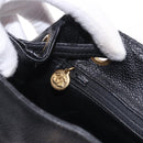 CHANEL Backpack Caviar Skin Black Gold CC Auth bs36973-23