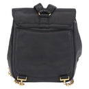 CHANEL Backpack Caviar Skin Black Gold CC Auth bs36973-3