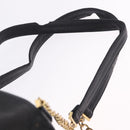 CHANEL Backpack Caviar Skin Black Gold CC Auth bs36973-9