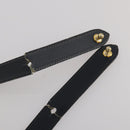 Christian Dior Trotter Canvas Shoulder Bag Navy Gold Auth bs36975-8