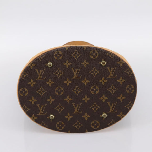 LOUIS VUITTON Monogram Bucket GM Shoulder Bag M42236 LV Auth bs36978