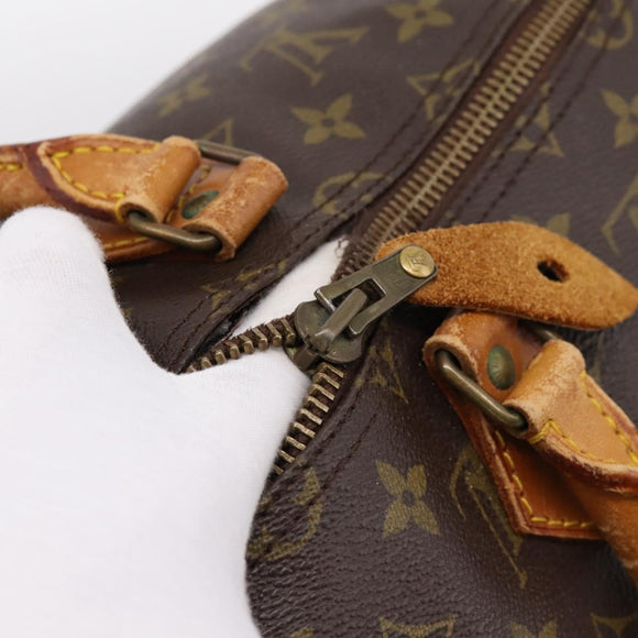 LOUIS VUITTON Monogram Speedy 35 Hand Bag M41524 LV Auth bs36980