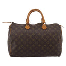 LOUIS VUITTON Monogram Speedy 35 Hand Bag M41524 LV Auth bs36980-2