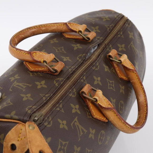 LOUIS VUITTON Monogram Speedy 35 Hand Bag M41524 LV Auth bs36980