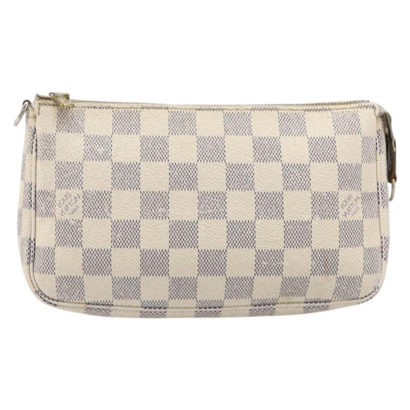 LOUIS VUITTON Damier Azur Pochette Accessoires Pouch N51986 LV Auth bs36995